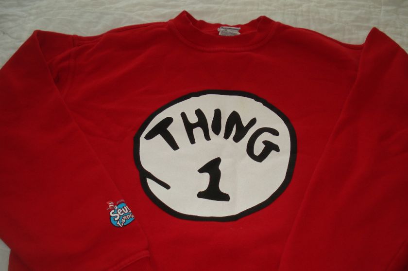 Boys Extra Large Dr. Seuss Thing 1 & 2 Sweat Shirt  