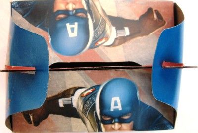 NEW* CAPITAN AMERICA * 12 party FAVOR treat BOXES  
