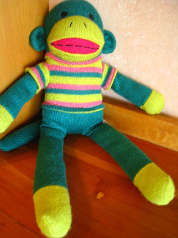 DanDee Sock Monkey Plush Stuffed Toy Collectors Choice