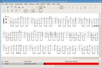 Music is split into instruments, Guitar, Bass, Drums, Piano, Lyrics