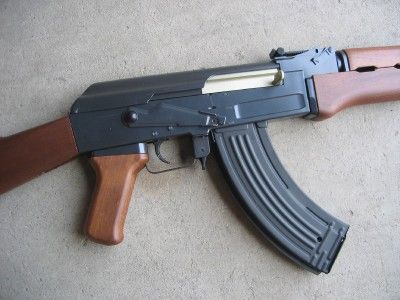 DE Metal AK 47 Electric AEG Airsoft Gun 420 FPS Wood  