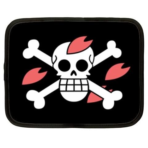 One Piece Pirate Flag Anime Netbook Laptop Case 13  