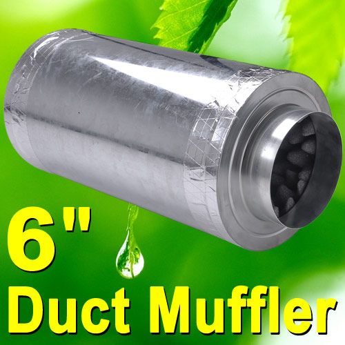 Duct Muffler For 6 Inch Inline Fan Air Carbon Filter  