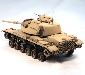 Built 1/35 Israeli IDF M60 Tank Wreck Custom  