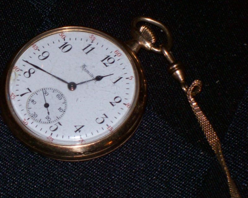 ANTIQUE HAMILTON MODEL 914 SIZE 12S GOLD FILLED POCKET WATCH  