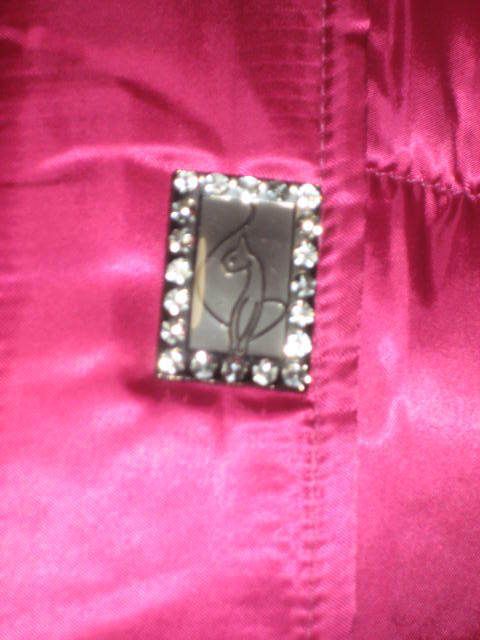 NWT Baby Phat RHINESTONE BUTTON Puffer Jacket BLACK COAT S , L , XL 