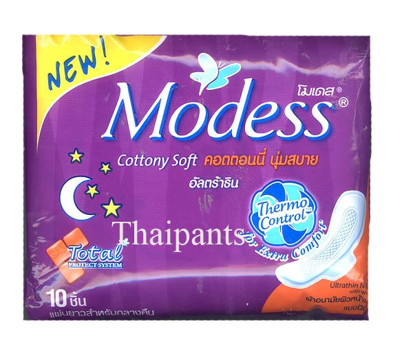 Tampons Sanitary napkins Modess Ultra Thin Wing cotton  