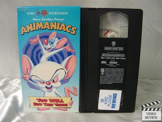 Animaniacs   You Will Buy This Video VHS Pinky & Brain 085391354239 