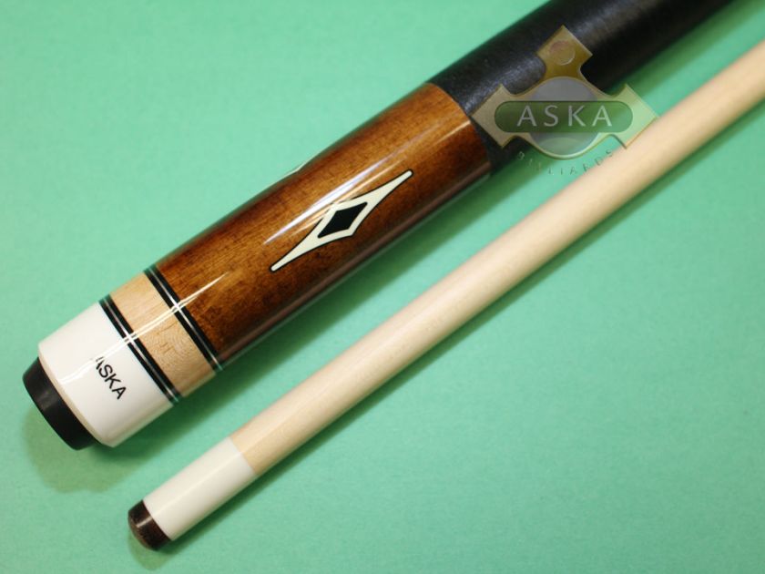 Aska L8 Brown Billiard Pool Cue W/ SOFT CASE  