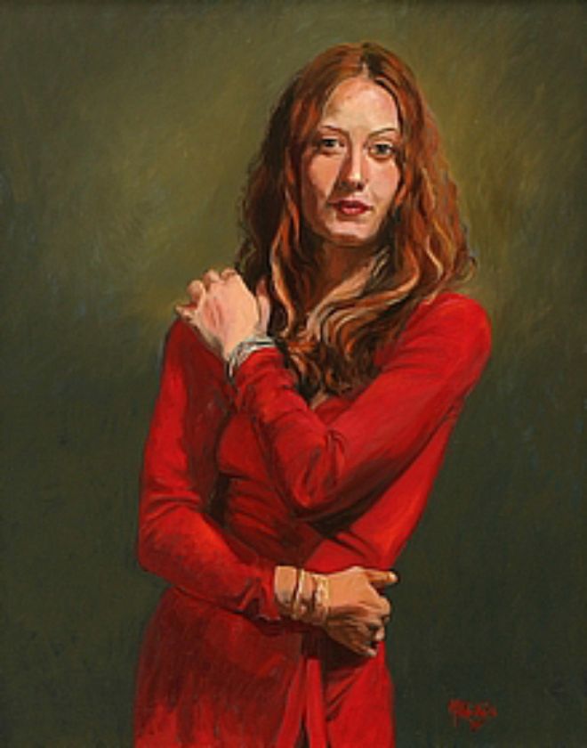 OIL PAINTING PORTRAIT FULL BODY FORMAL ORIGINAL SAMPLE  