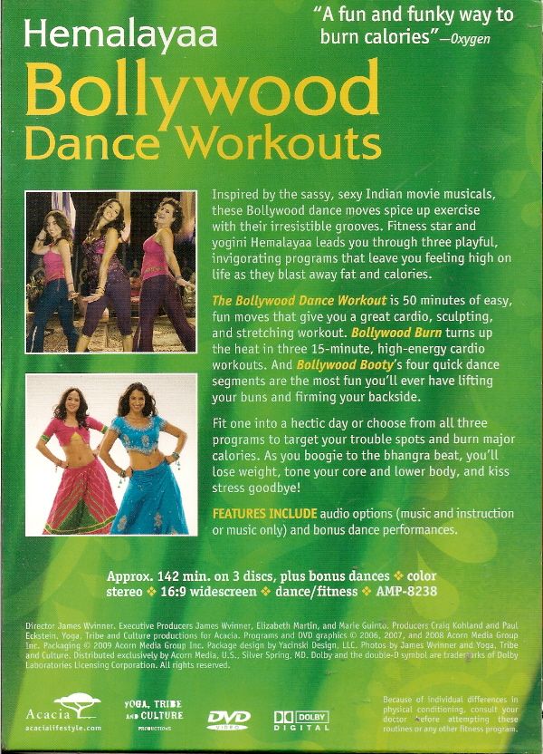 HEMALAYAA BOLLYWOOD DANCE WORKOUTS NEW 3 DVD Boxed Set  