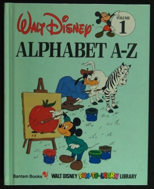 WALT DISNEYS ALPHABET A Z FUN TO LEARN BOOK 1983  