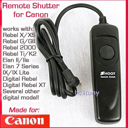 Shoot EOS RS60 E3 Remote for Canon Rebel, Elan II, Elan 7, Digital 