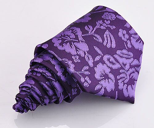 Novel Jacquard Silk Tie Mens NeckTie Cufflink Hanky Set  