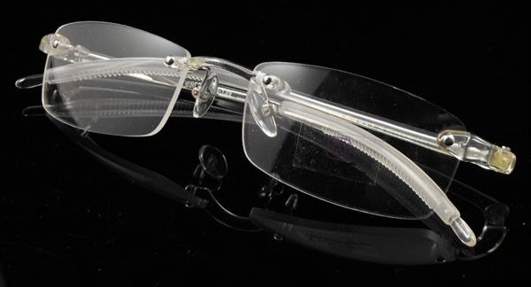 unisex rimless TR90 optical RX reading eyeglasses frame  