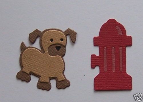 Dog & Fire Hydrant Quickutz Sizzix Die Cuts  