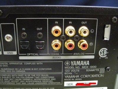 MCX 1000 MUSICCAST YAMAHA 80GB DIGITAL AUDIO SERVER  