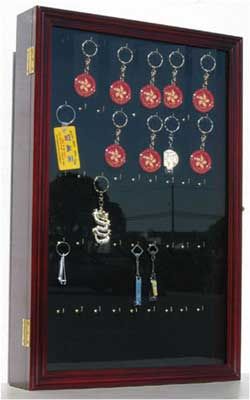 Keychains Display Case Cabinet with glass door  