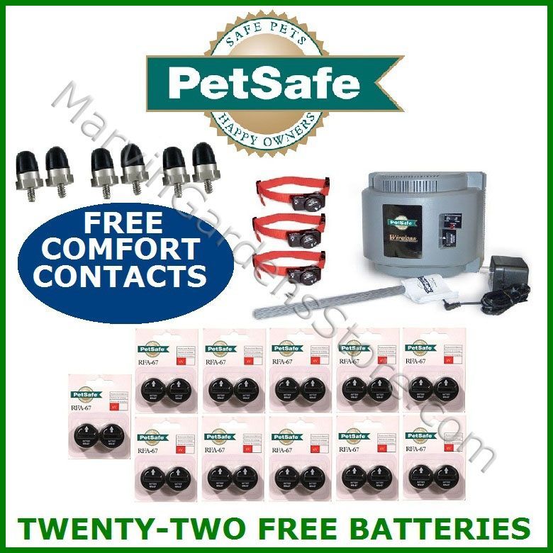 PETSAFE PIF 300 WIRELESS INSTANT DOG FENCE FOR 3 DOGS  