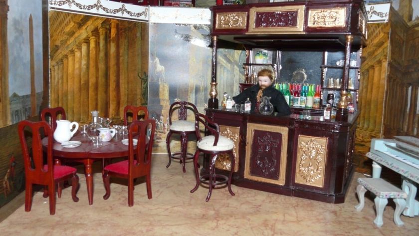 Dollhouse Saloon, Bar and Accessories  