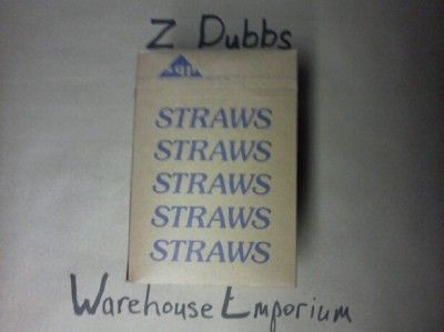   boxes of 500) 7 3/4 Sanitary Wrapped Plastic Drinking Straws  