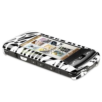   WHITE ZEBRA SKIN CASE COVER+GUARD LCD FOR LG ENV TOUCH VX11000  