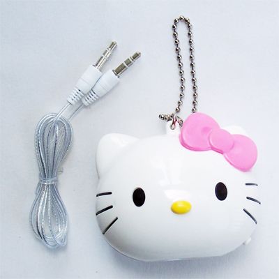 Portable Hello Kitty Speaker for PC,CD,,DVD player  