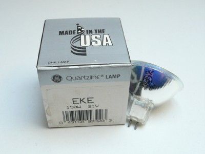 GE EKE 21v 150w Quartzline Projector / Projection / Microscope Lamp 