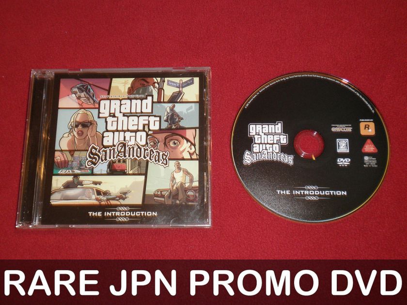 Grand Theft Auto San Andreas Japanese Promo DVD RARE Never sold in 