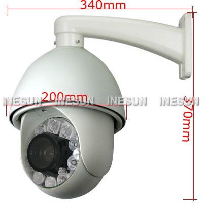   SONY EFFIO CCD 27x Outdoor CCTV PTZ IR Camera Auto Tracking Heater Fan