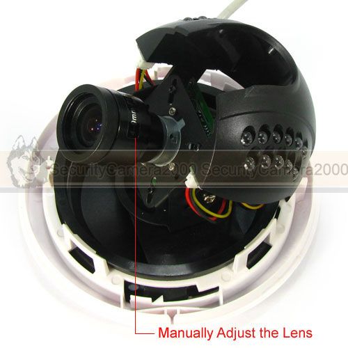 600TVL High Resolution IR Light Dome SONY CCD 4mm 9mm Lens Camera