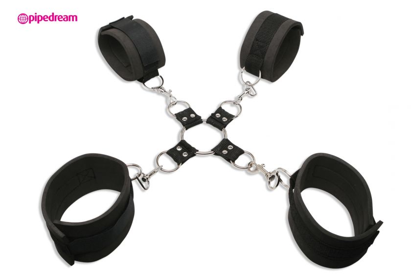 Heavy Metal Hog Tie Neoprene Cuff Ankle Restraint Kit  