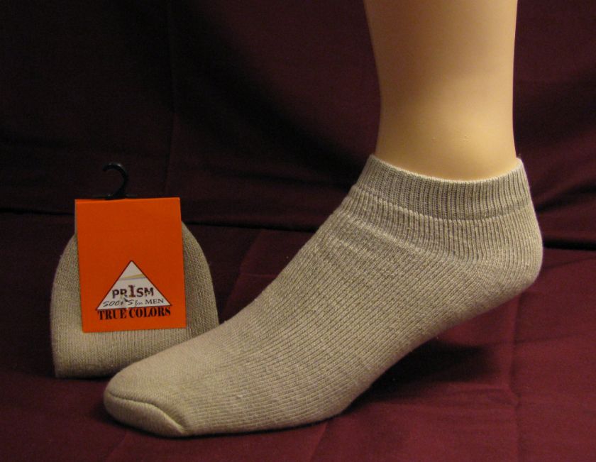 Mens Low Cut Ankle Sock Khaki Color Sport Gym Casual  