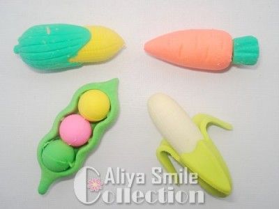 Set of 4 Cute Cartoon Funny Animal Erasers Lovely Kids Party Gifts 