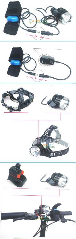 CREE LED 600 Lm Bicycle Light HeadLight headLamp Torch  