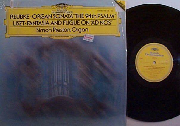   Reubke Organ Sonata DG 415 139 1 NM classical pipe organ digital