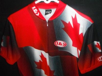   LOUIS GARNEAU TEAM CANADA CYCLING JERSEY CANUCKS SHIRT BIKE RACING