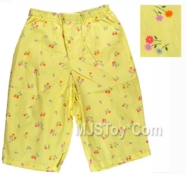 New Fun Relaxing Baby Girl Summer Cotton Pants 2T 3T 4T  