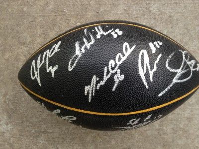 2011 12 GREEN BAY PACKERS TEAM AUTOGRAPHED BLACK LOGO FOOTBALL RARE 