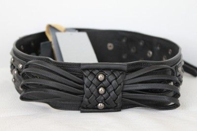 ZAC POSEN Target Braided Bow Belt RARE (Black) NWT XS M  