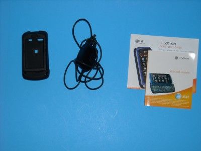 Black LG Xenon GR500 ATT Touchscreen Slider Cell Phone + 2GB memory 