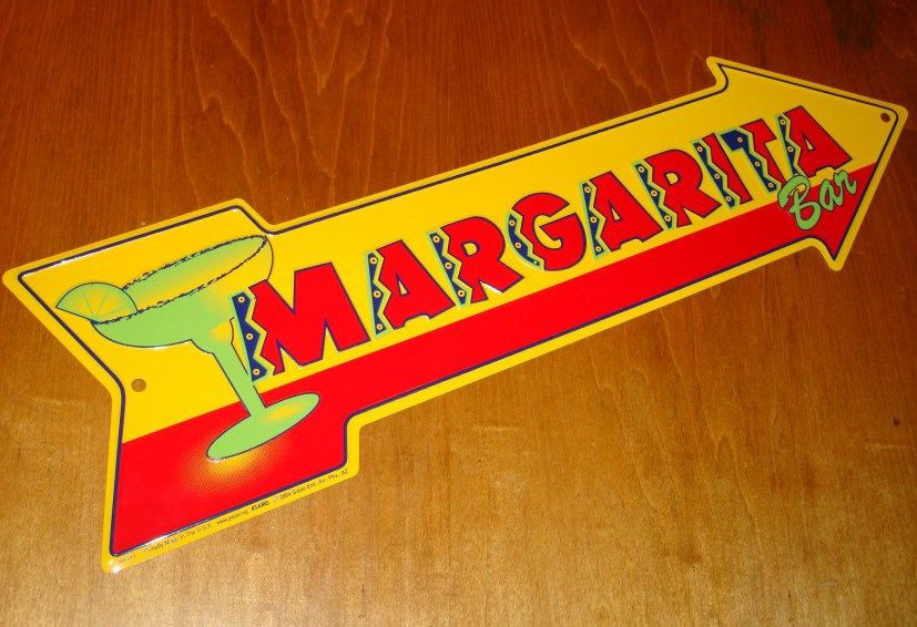 MARGARITA BAR SIGN Mexican Restaurant Tiki Beach Decor  