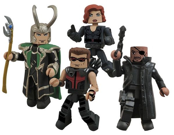 Minimates Marvel THE AVENGERS MOVIE SET 8 Figures MOMC IN HAND 