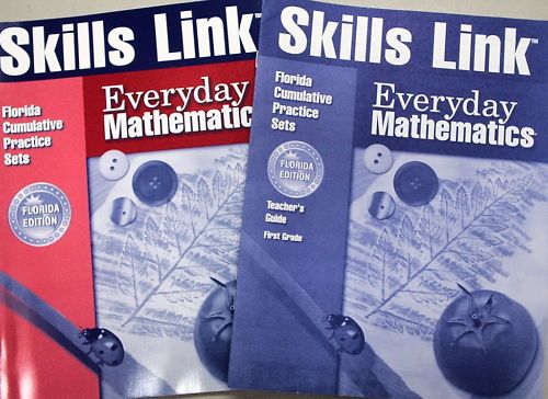 Grade 1 Everyday Math Skills Link Book Homeschool Lot  