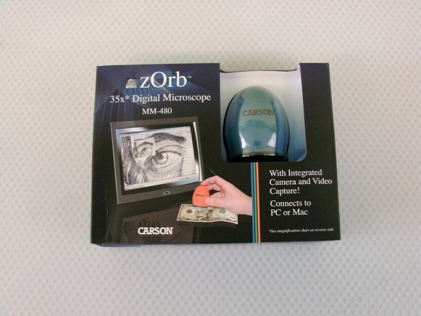 Carson MM 480 zOrb 35x Digital Microscope NEW Z Orb  