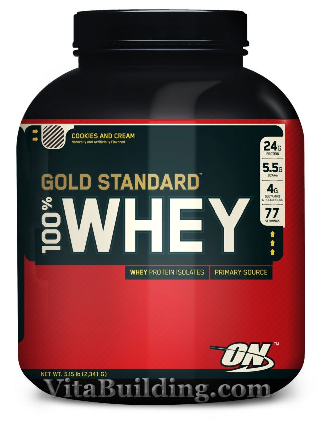 Optimum Nutrition,GOLD STANDARD 100% WHEY Protein, 5 LB  