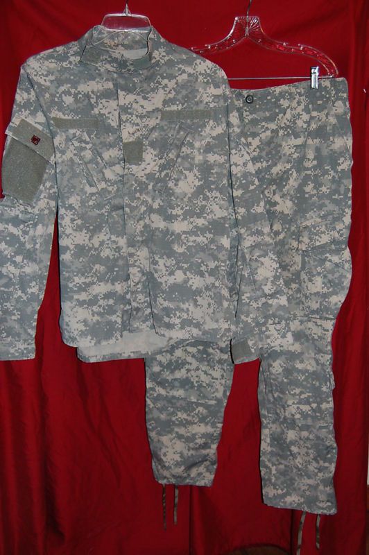   DIGITAL CAMO USGI PANTS/SHIRT SET PAINTBALL HUNTING HIKING CAMP SZ MS