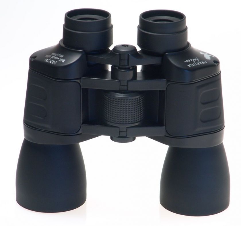 PRAKTICA 10x50 NEW BINOCULARS COATED OPTICS RUBBERIZED  