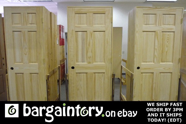 NEW CLEAR PINE PREHUNG INTERIOR DOORS SET OF 4 IN STOCK  