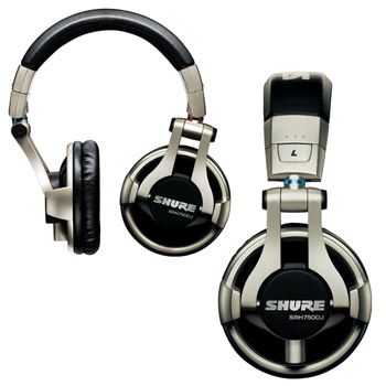 SHURE SRH750DJ   PROFESSIONAL DJ HEADPHONES   NEW  